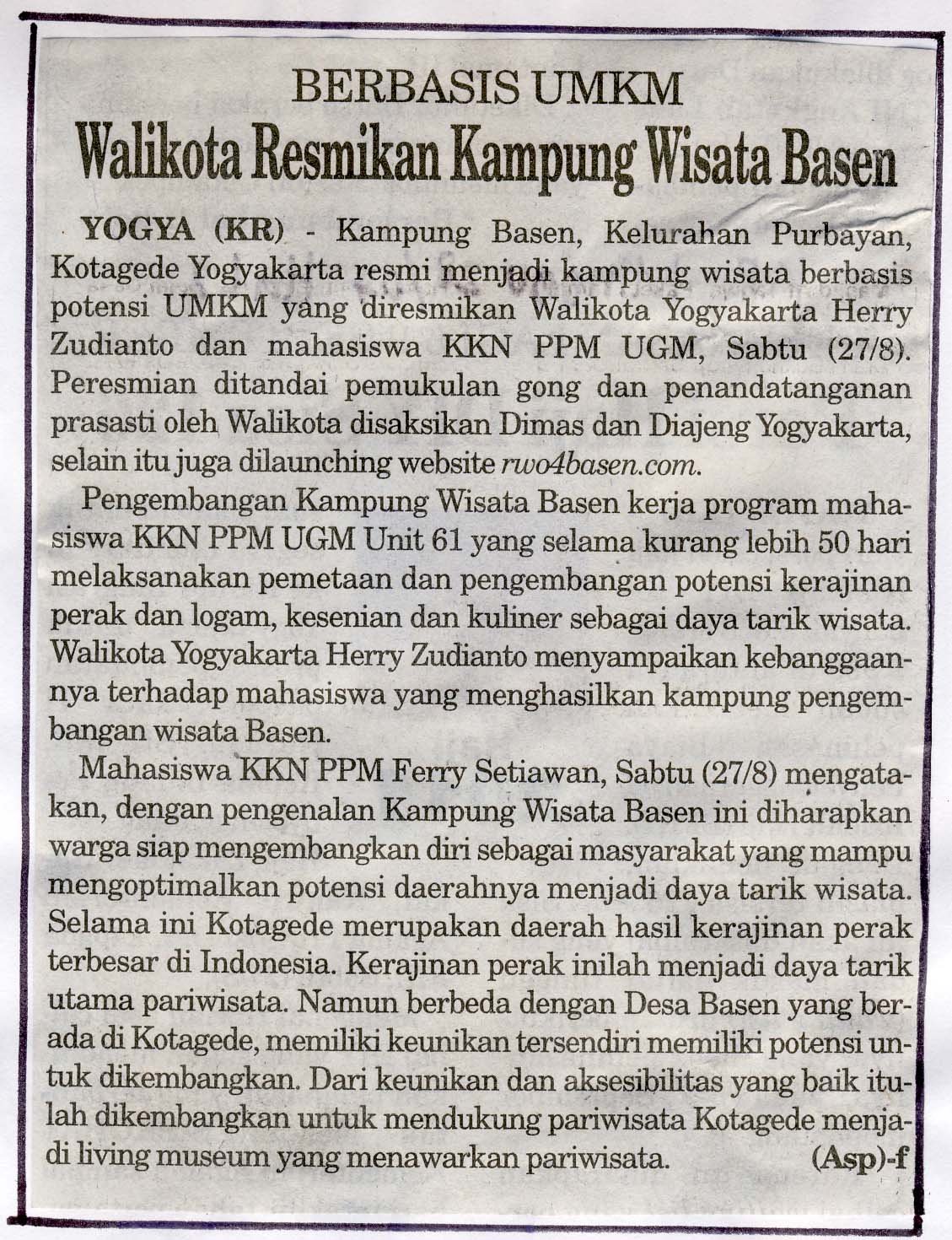 Kliping jogja terbaru